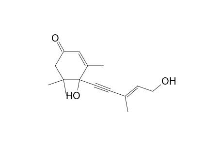 3,5,5-trimethyl-4-[(E)-3-methyl-5-oxidanyl-pent-3-en-1-ynyl]-4-oxidanyl-cyclohex-2-en-1-one