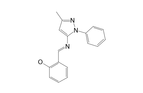 1-PHENYL-3-METHYL-5-o-HYDROXY-BENZYLIDENE-AMINO-PYRAZOLE