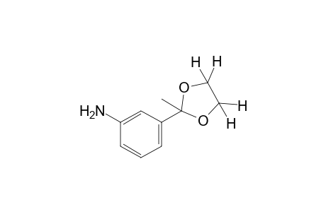 2-(m-aminophenyl)-2-methyl-1,3-dioxolane