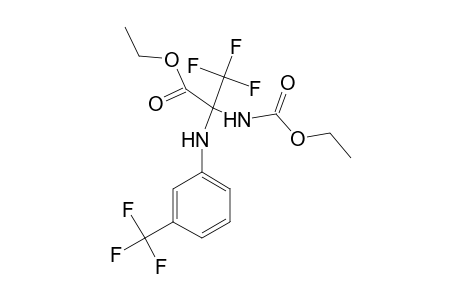 Ethyl 2-(ethoxycarbonylamino)-3,3,3-trifluoro-2-[3-(trifluoromethyl)anilino]propionate