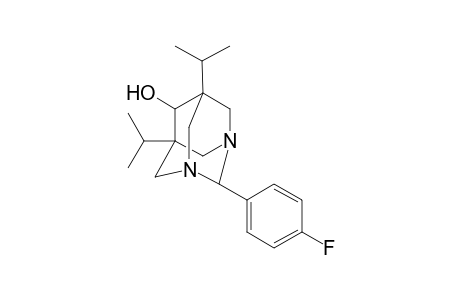 2-(4-Fluoro-phenyl)-5,7-diisopropyl-1,3-diaza-tricyclo[3.3.1.1(3,7)]decan-6-ol