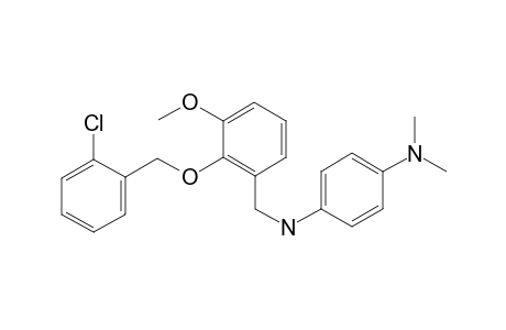 1-N-[[2-[(2-chlorophenyl)methoxy]-3-methoxyphenyl]methyl]-4-N,4-N-dimethylbenzene-1,4-diamine