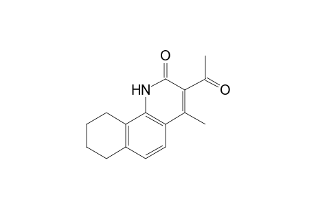 3-acetyl-4-methyl-7,8,9,10-tetrahydrobenzo[h]quinolin-2(1H)-one