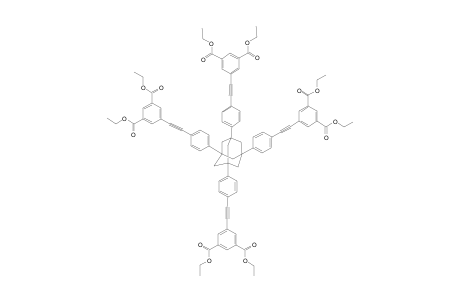 OCTAETHYL-5,5',5'',5'''-[[ADAMANTANE-1,3,5,7-TETRAYLTETRAKIS-(PHENYLENE-4,1-DIYL)]-TETRAKIS-(ETHYN-2,1-DIYL)]-TETRAISOPHTHALATE