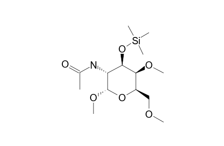 .alpha.-D-Galactopyranoside, methyl 2-(acetylamino)-2-deoxy-4,6-di-o-methyl-, (S,R,R,S,R)-, tms derivative