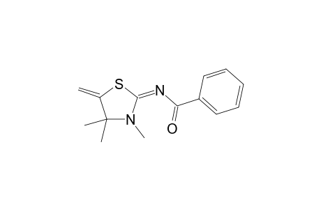 2-Phenylcarbonylimino-3,4,4-trimethyl-5-methylene-thiazoline