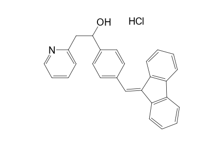 alpha-(alpha-fluoren-9-ylidene-p-tolyl)-2-pyridineethanol, hydrochloride