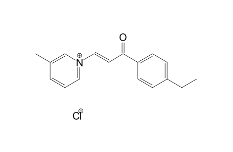 trans-1-[3-(p-ethylphenyl)-3-oxopropenyl]-3-picolinium chloride