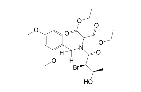 (-)-[2R,3R]-[2-bromo-N-(2,4-dimethoxybenzyl)-3-hydroxybutyramido]malonic acid, diethyl ester