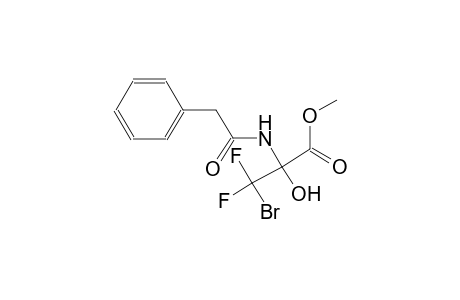 alanine, 3-bromo-3,3-difluoro-2-hydroxy-N-(phenylacetyl)-, methyl ester