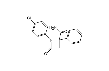 1-(p-chlorophenyl)-4-oxo-2-phenyl-2-azetidinecarboxamide