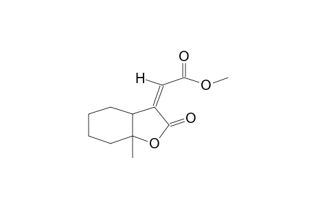 (2Z)-2-(2-keto-7a-methyl-4,5,6,7-tetrahydro-3aH-benzofuran-3-ylidene)acetic acid methyl ester