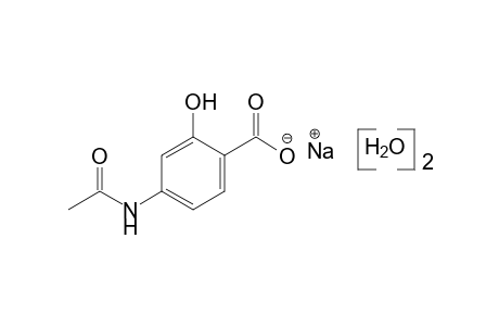 4-acetamidosalicylic acid, monosodium salt, dihydrate