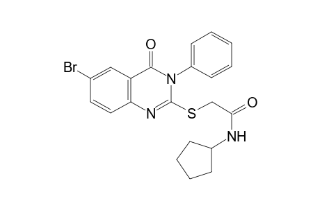 acetamide, 2-[(6-bromo-3,4-dihydro-4-oxo-3-phenyl-2-quinazolinyl)thio]-N-cyclopentyl-