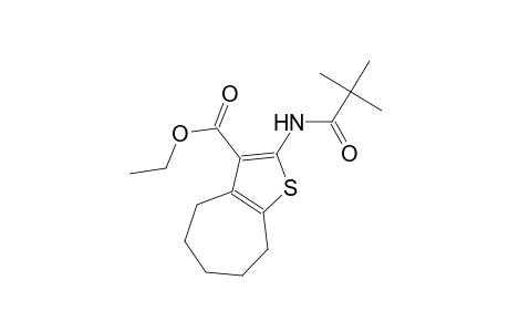 ethyl 2-[(2,2-dimethylpropanoyl)amino]-5,6,7,8-tetrahydro-4H-cyclohepta[b]thiophene-3-carboxylate