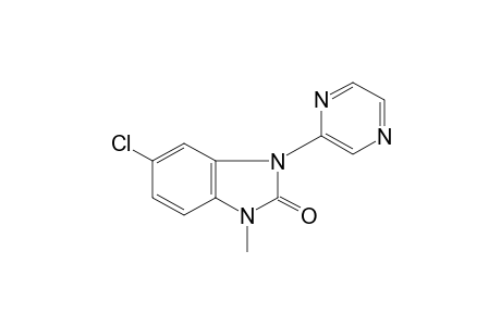 5-chloro-1-methyl-3-(2-pyrazinyl)-2-benzimidazolinone