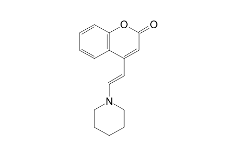 (E)-4-(2-(Piperidin-1-yl)vinyl)-2H-chromen-2-one