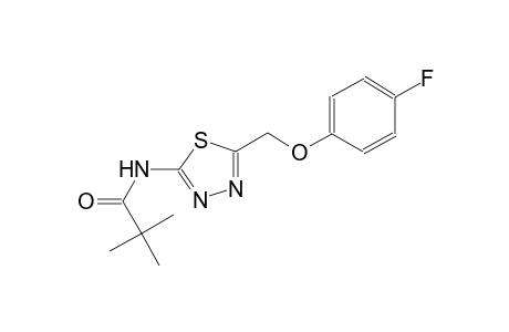 N-{5-[(4-fluorophenoxy)methyl]-1,3,4-thiadiazol-2-yl}-2,2-dimethylpropanamide