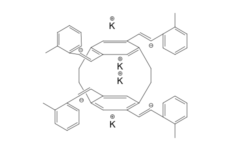 4,7,12,15-TETRASTYRYL-[2.2]-p-CYCLOPHANE-TETRAMETHYL-DERIVATIVE-POTASSIUM-SALT