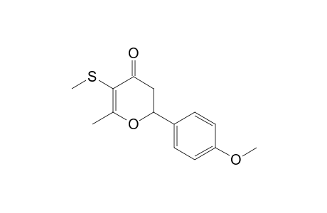 6-Methyl-5-methylthio-2-(4-methoxyphenyl)-2,3-dihydro-4-pyrone