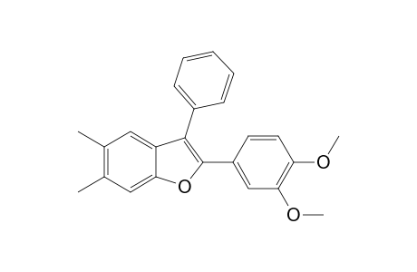 2-(3,4-DIMETHOXYPHENYL)-5,6-DIMETHYL-3-PHENYLBENZO-[B]-FURAN