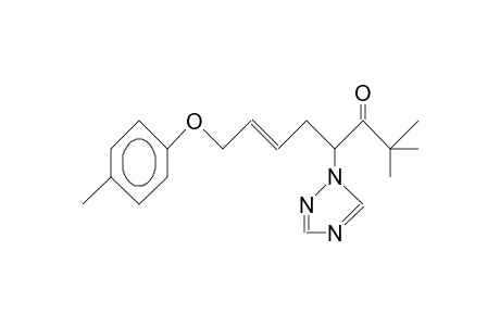 2,2-Dimethyl-4-(1,2,4-triazolyl)-8-(4-tolyloxy)-trans-6-octen-3-one