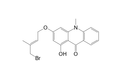 1-HYDROXY-3-(4-BROMO-3-METHYL-2-BUTENYLOXY)-10-METHYLACRIDIN-9(10H)-ONE