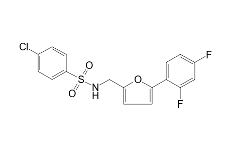 p-chloro-N-[5-(2,4-difluorophenyl)furfuryl]benzenesulfonamide