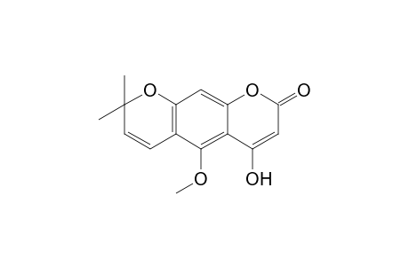 4-HYDROXY-5-METHOXY-8,8-DIMETHYL-2H,8H-BENZO-[1,2-B:5,4-B']-DIPYRAN-2-ONE