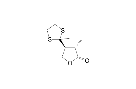 (3S,4S)-(-)-3-Methyl-4-(2-methyl-1,3-dithiolane-2-yl)-2(3H)-dihydrofuranone