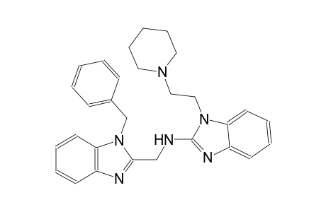 N-[(1-benzyl-1H-benzimidazol-2-yl)methyl]-1-[2-(1-piperidinyl)ethyl]-1H-benzimidazol-2-amine