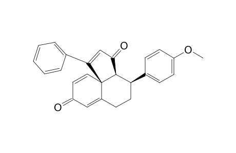 (3AR*,4R*,10AR*)-4-(4'-METHOXYPHENYL)-1-PHENYL-3,3A,4,5,6,8-HEXAHYDROCYCLOPENTA-[D]-NAPHTHALENE-3,8-DIONE