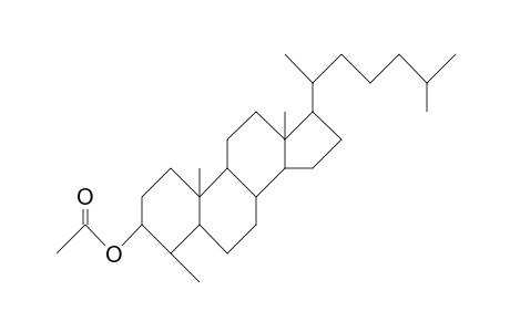 5.alpha.-Cholestan-3.alpha.-ol, 4.alpha.-methyl-, acetate