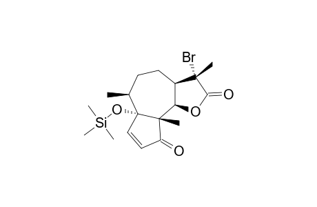 11-ALPHA-BROMO-4-OXO-1-ALPHA-(TRIMETHYLSILYLOXY)-2-PSEUDOGUAIEN-12,6-BETA-LACTONE