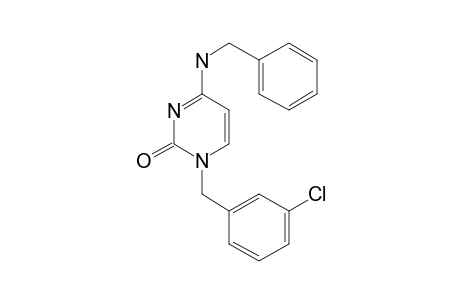 4-(Benzylamino)-1-[(3-chlorophenyl)methyl]pyrimidin-2-one