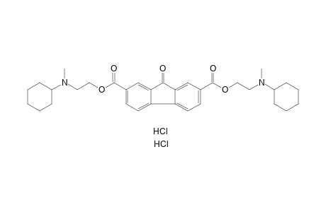 9-oxofluorene-2,7-dicarboxylic acid, bis[2-N-(cyclohexyl-N-methylamino)ethyl]ester, dihydrochloride