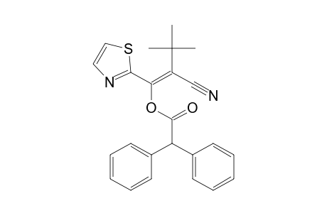 2-Cyano-3,3-dimethyl-1-(2-thiazolyl)-1-butenyl ester of .alpha.-phenylbenzeneacetic acid