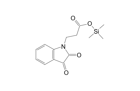 3-(2,3-Dioxo-2,3-dihydro-1H-indol-1-yl)propanoic acid, trimethylsilyl ester