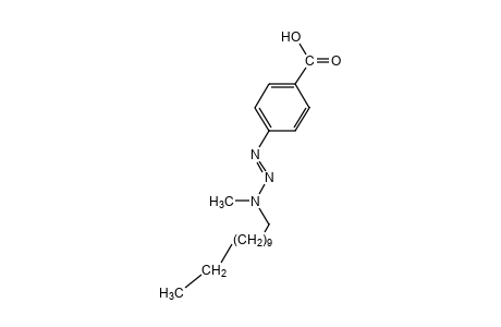 p-(3-dodecyl-3-methyl-1-triazeno)benzoic acid