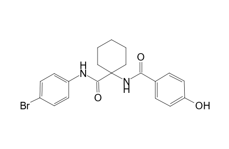 N-[1-[(4-bromoanilino)-oxomethyl]cyclohexyl]-4-hydroxybenzamide