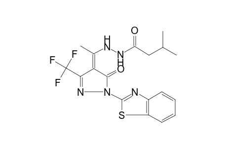 N'-[(1Z)-1-[1-(1,3-benzothiazol-2-yl)-5-keto-3-(trifluoromethyl)-2-pyrazolin-4-ylidene]ethyl]-3-methyl-butyrohydrazide