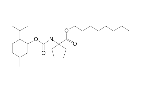 1-Aminocyclopentanecarboxylic acid, N-((1R)-(-)-menthyloxycarbonyl)-, octyl ester