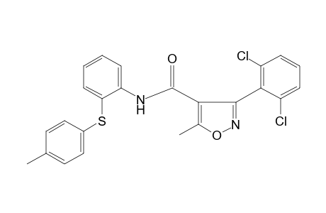 3-(2,6-dichlorophenyl)-5-methyl-2'-(p-tolylthio)-4-isoxazolecarboxanilide