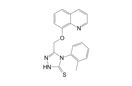 4-(2-Methylphenyl)-5-((quinolin-8-yloxy)methyl)-2H-1,2,4-triazole-3(4H)-thione