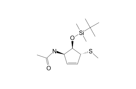 (3S,4S,5S)-5-ACYLAMINO-4-TERT.-BUTYLDIMETHYLSILYLOXY-3-METHYLTHIO-1-CYCLOPENTENE