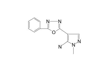 2-(5-amino-1-methylpyrazol-4-yl)-5-phenyl-1,3,4-oxadiazole