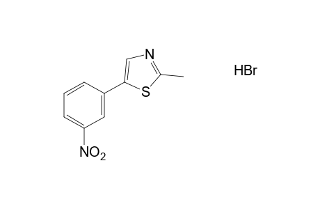 2-methyl-5-(m-nitrophenyl)thiazole, monohydrobromide