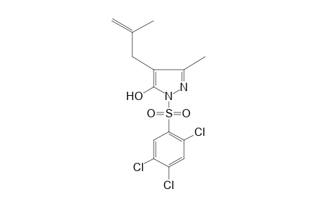 3-methyl-4-(2-methylallyl)-1-[(2,4,5-trichlorophenyl)sulfonyl]pyrazol-5-ol