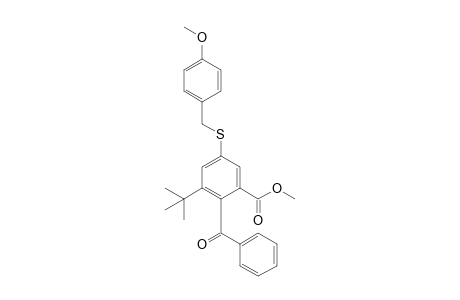 2-benzoyl-3-tert-butyl-5-(p-anisylthio)benzoic acid methyl ester