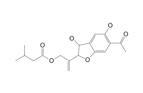 2-[6'-Acetyl-2',3'-dihydro-3',5'-dihydroxy-[1]-benzofuran-2'-yl]-prop-2-enyl 3"-Methylbutanoate